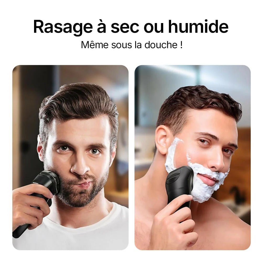 Rasoir électrique V1Pro – Lames 4D ultra - précises et tondeuse intégrée pour un rasage net et confortable - Lenoro FR